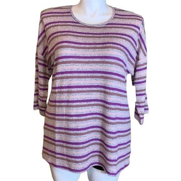 Torrid Womens Pullover Sweater Striped Super Soft Plush Comfy Pink 1X 14 16 - Picture 2 of 16
